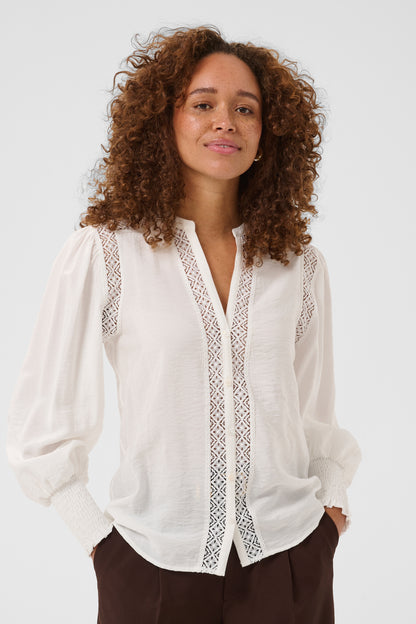 Kaffe KAdelia Shirt Chalk