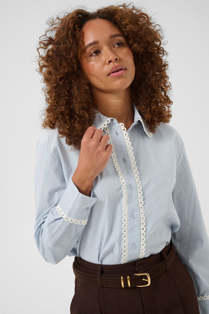 Kaffe Kaketty Shirt Blue Fog