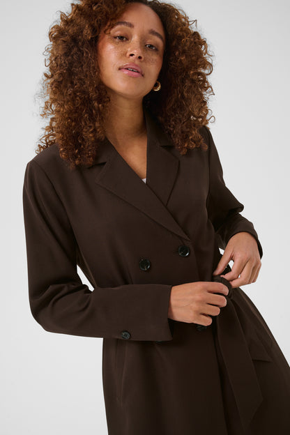 Kaffe KAlima Long Blazer Coffee Bean