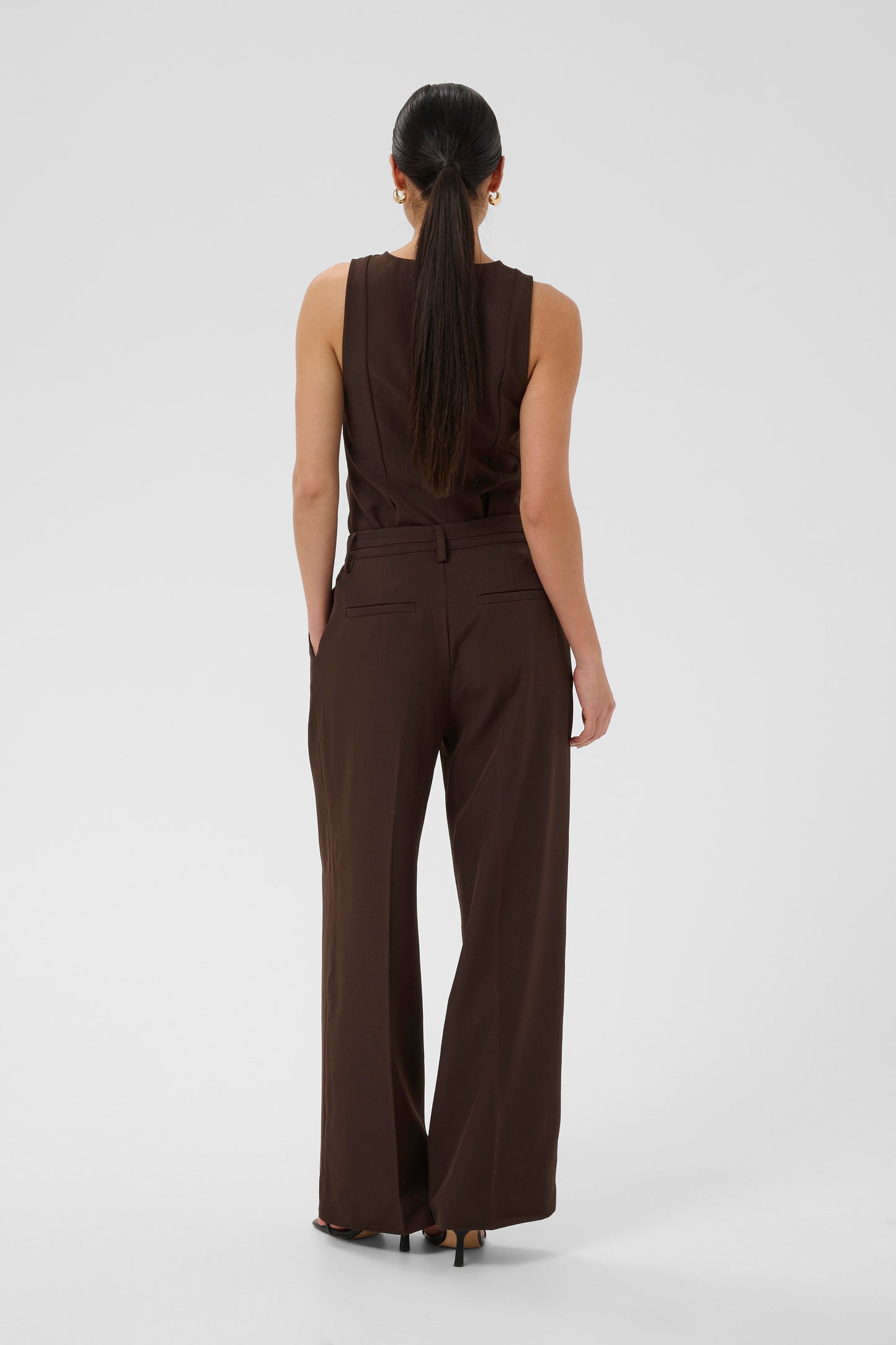 Kaffe KAlima Trousers Coffee Bean