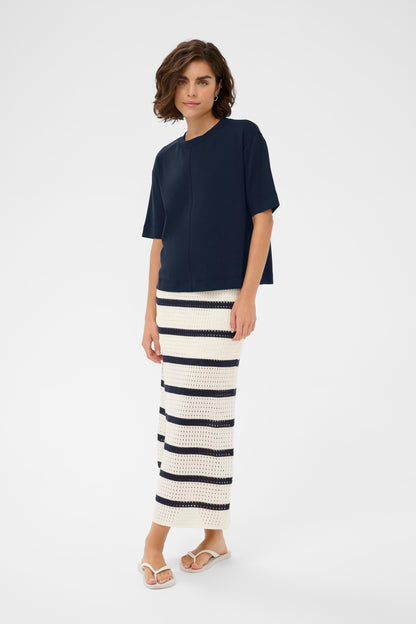 Kaffe KAannie T-Shirt Midnight Marine