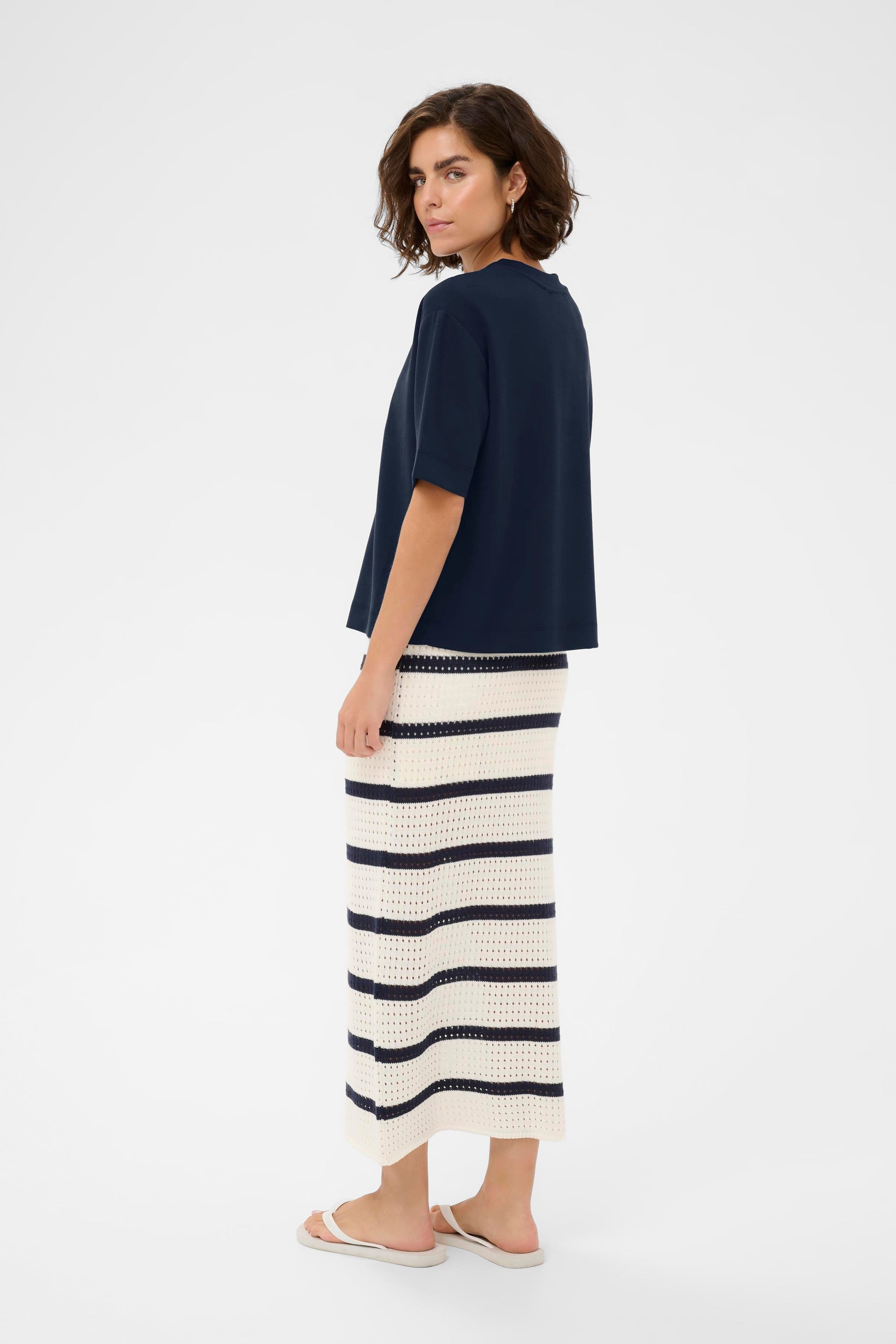 Kaffe KAannie T-Shirt Midnight Marine