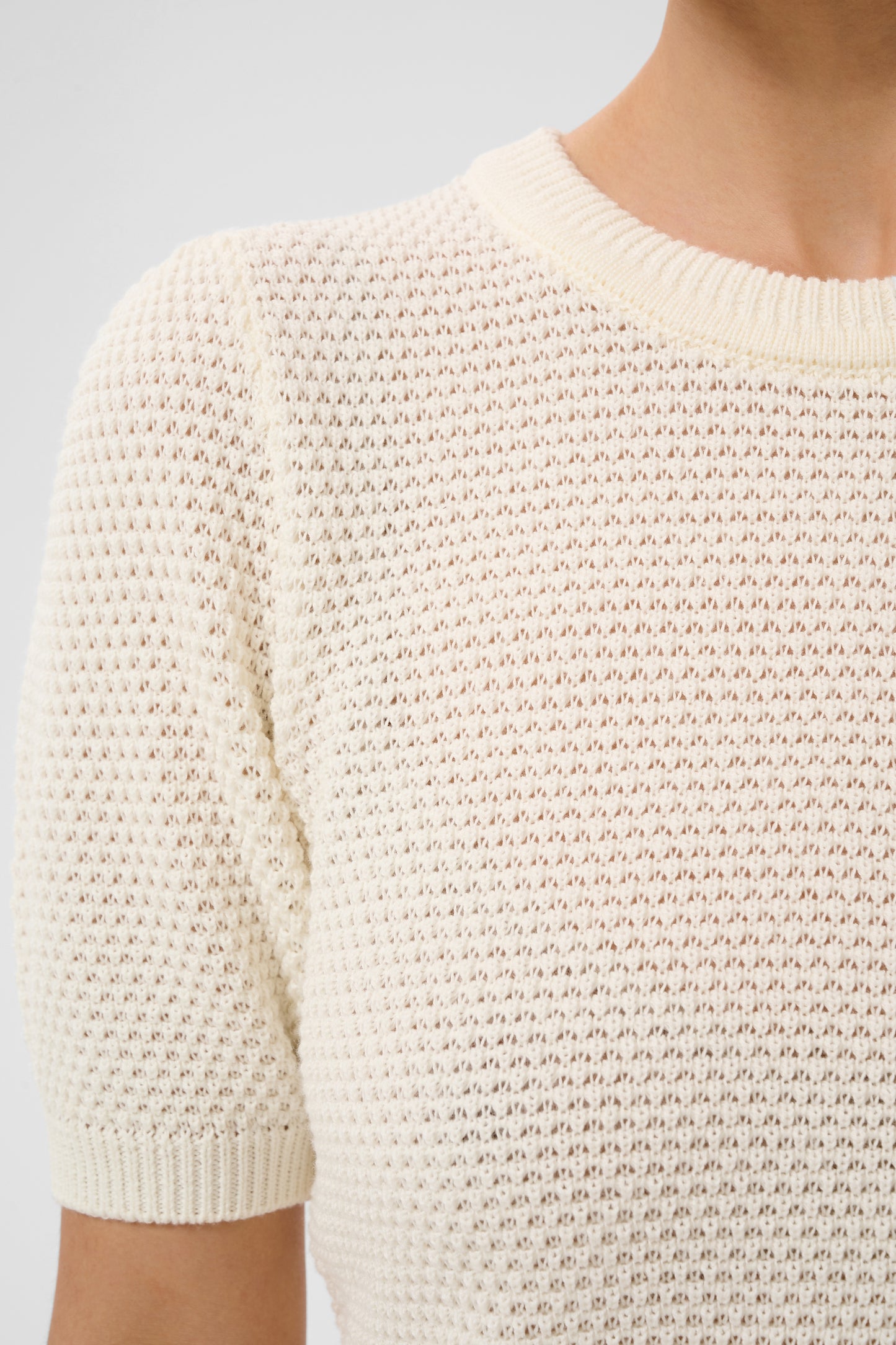 Kaffe KAvivian Knit  Pullover Chalk