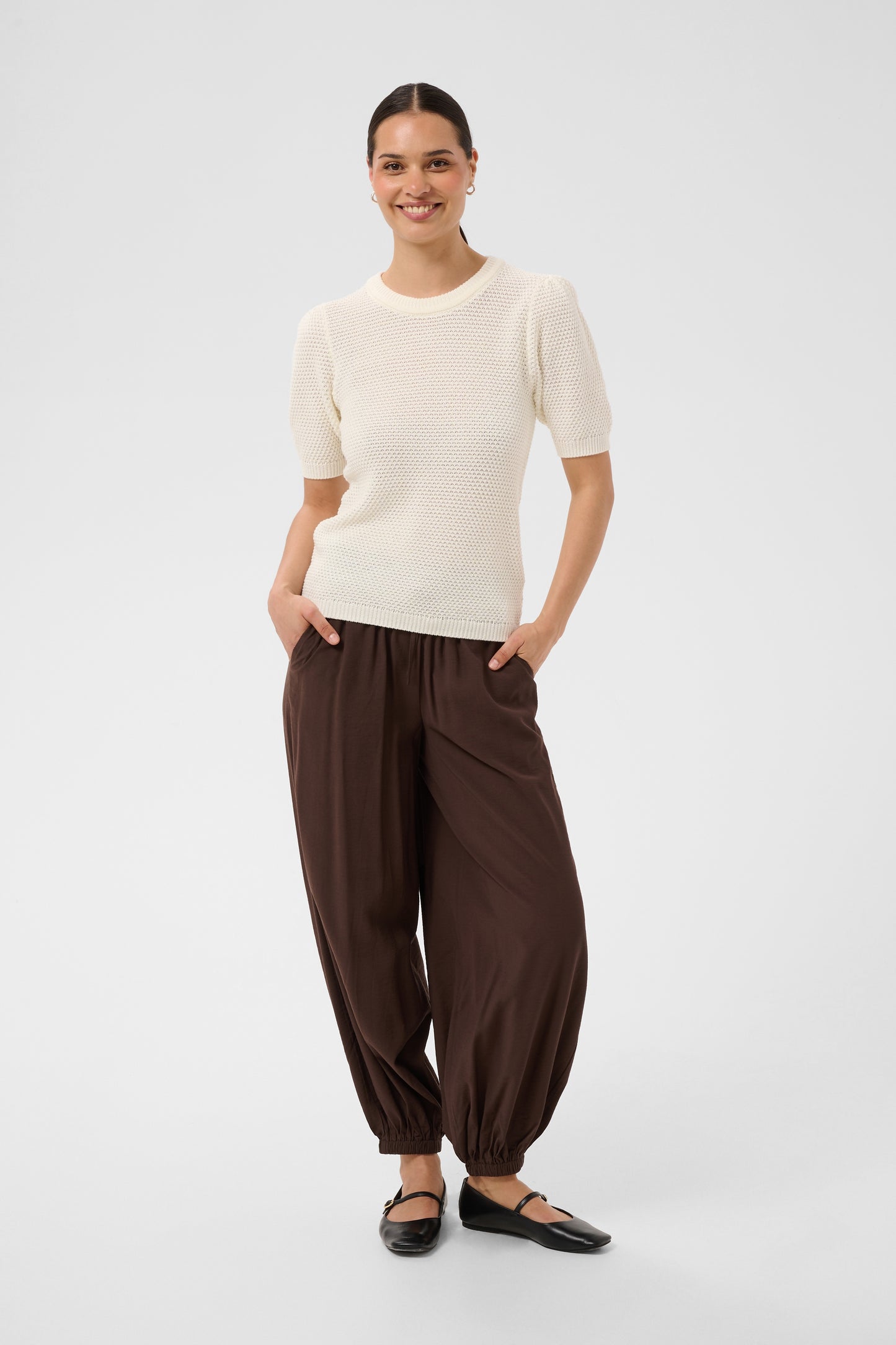 Kaffe KAvivian Knit  Pullover Chalk