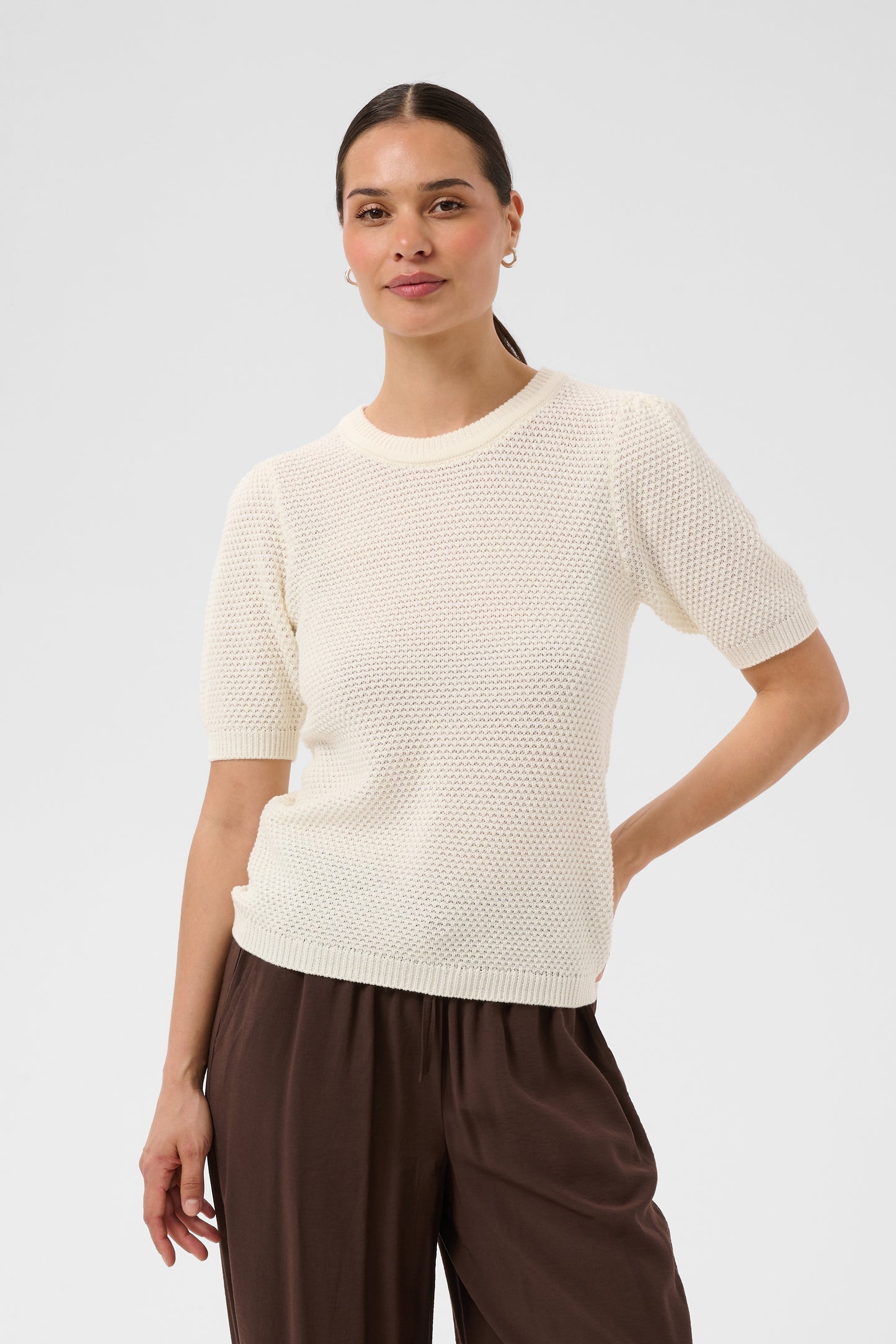 Kaffe KAvivian Knit  Pullover Chalk