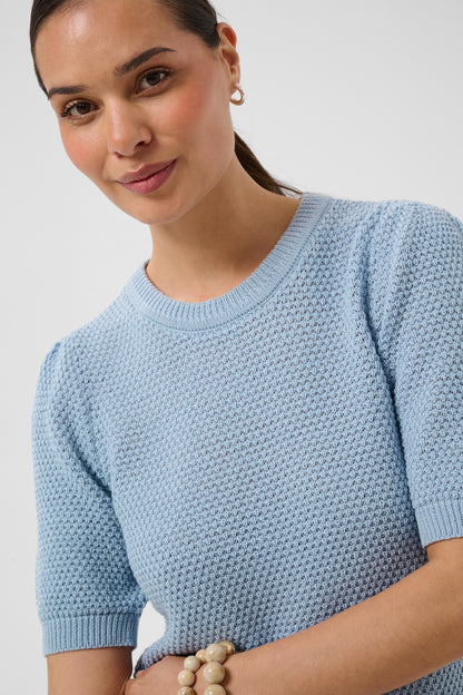 Kaffe KAvivian Knit  Pullover Blue Fog