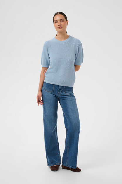 Kaffe KAvivian Knit  Pullover Blue Fog