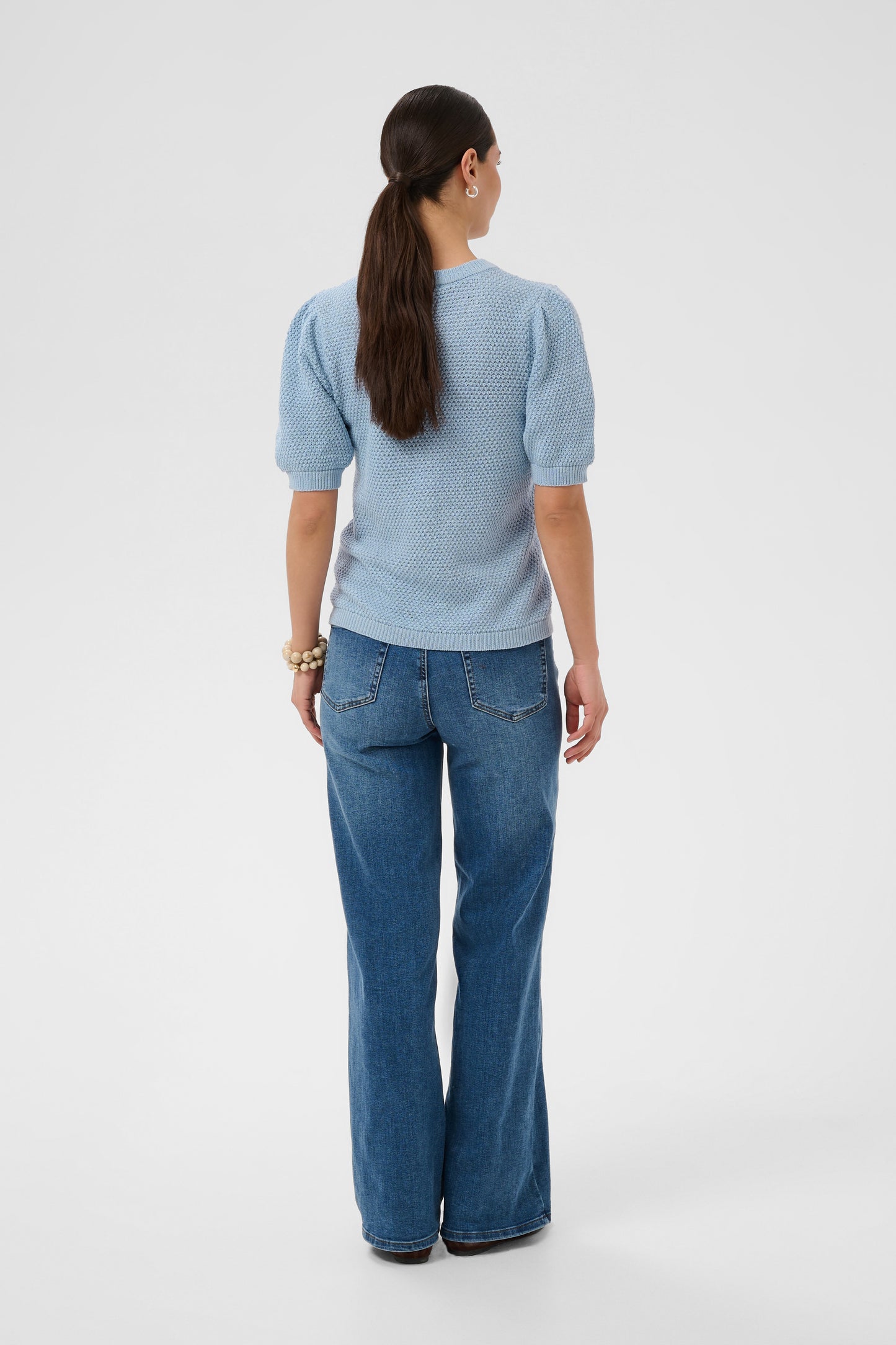 Kaffe KAvivian Knit  Pullover Blue Fog