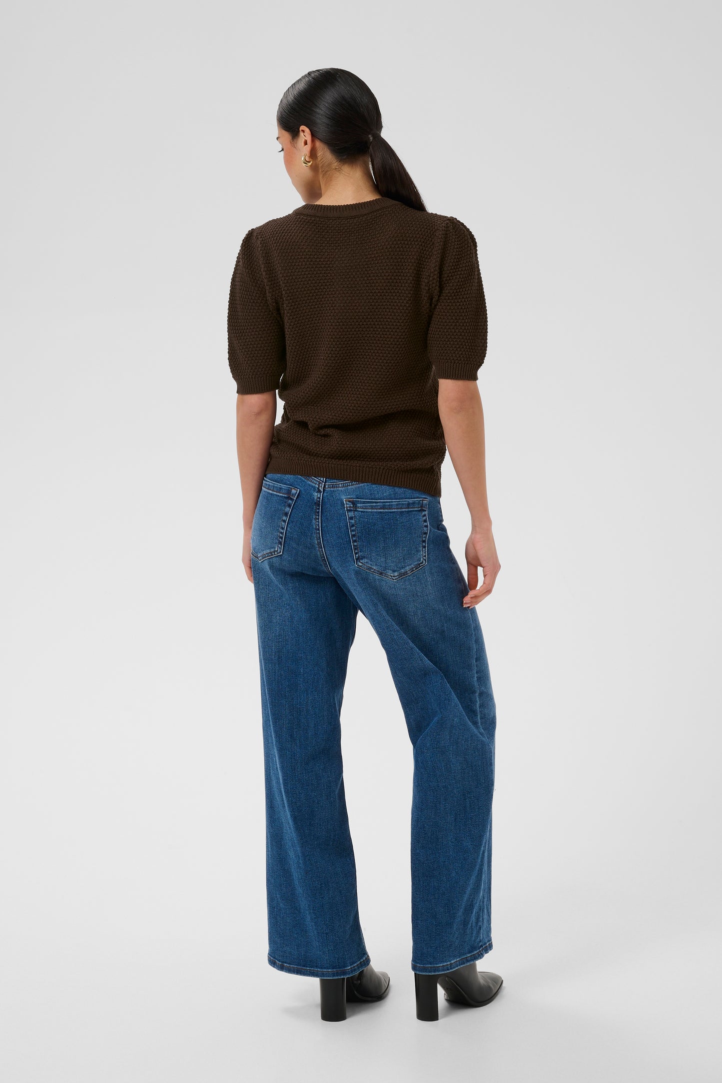 Kaffe KAvivian Knit  Pullover Coffee Bean