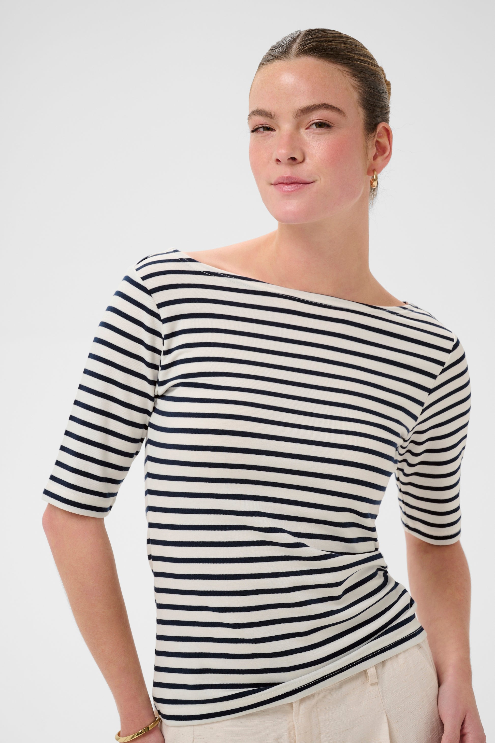 Kaffe KAliddy boatneck T-Shirt Stripe