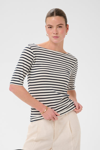 Kaffe KAliddy boatneck T-Shirt Stripe