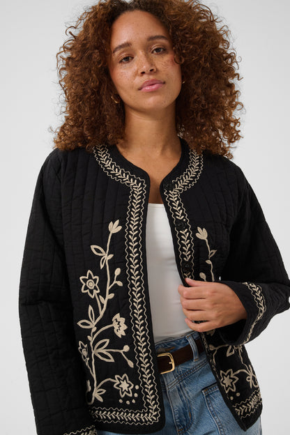 Kaffe KAfibi Quilt Jacket Black Deep