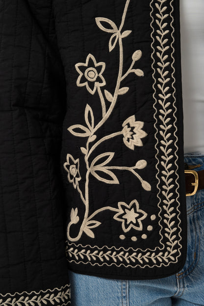 Kaffe KAfibi Quilt Jacket Black Deep