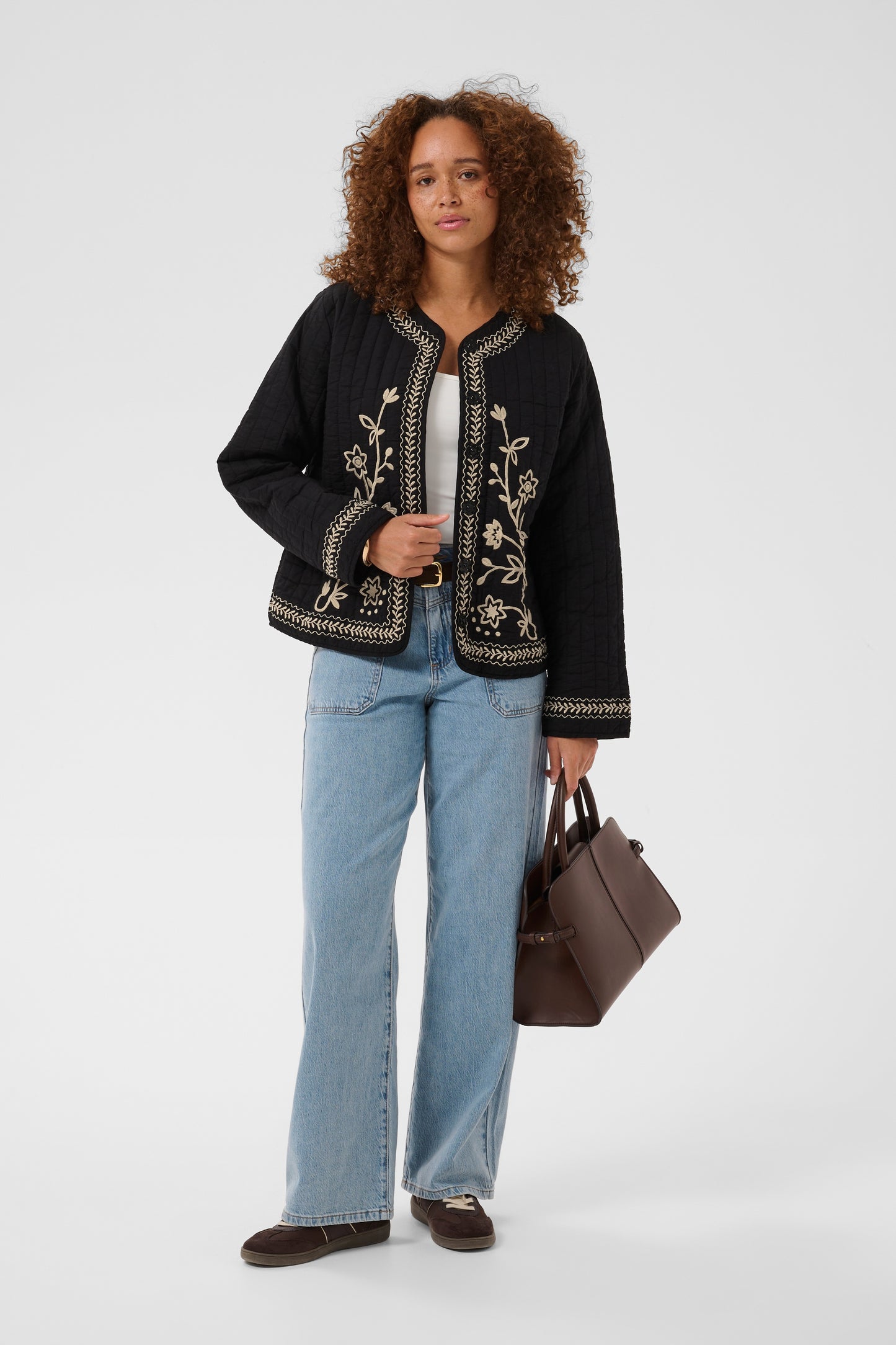 Kaffe KAfibi Quilt Jacket Black Deep
