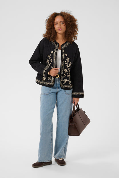 Kaffe KAfibi Quilt Jacket Black Deep
