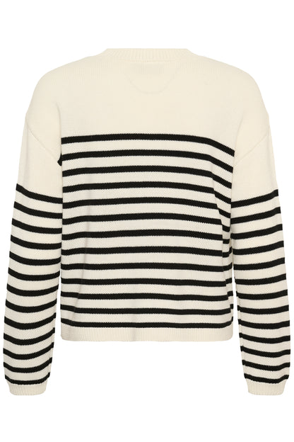 Kaffe KAsus Pullover Knit Chalk Black