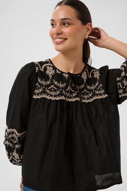 Kaffe KAkis Blouse Black Deep