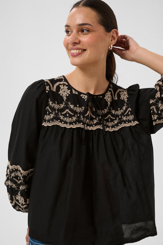 Kaffe KAkis Blouse Black Deep