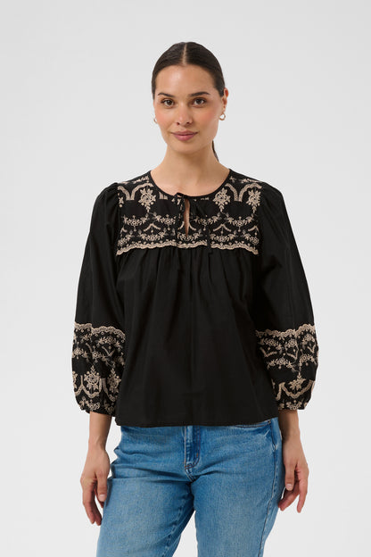 Kaffe KAkis Blouse Black Deep