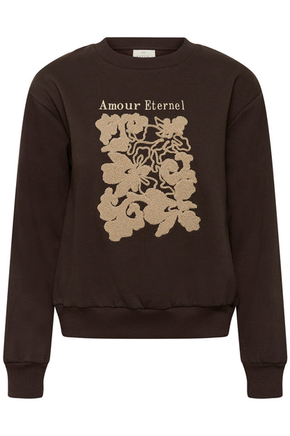 Kaffe KAroseanne Sweatshirt Coffee Bean