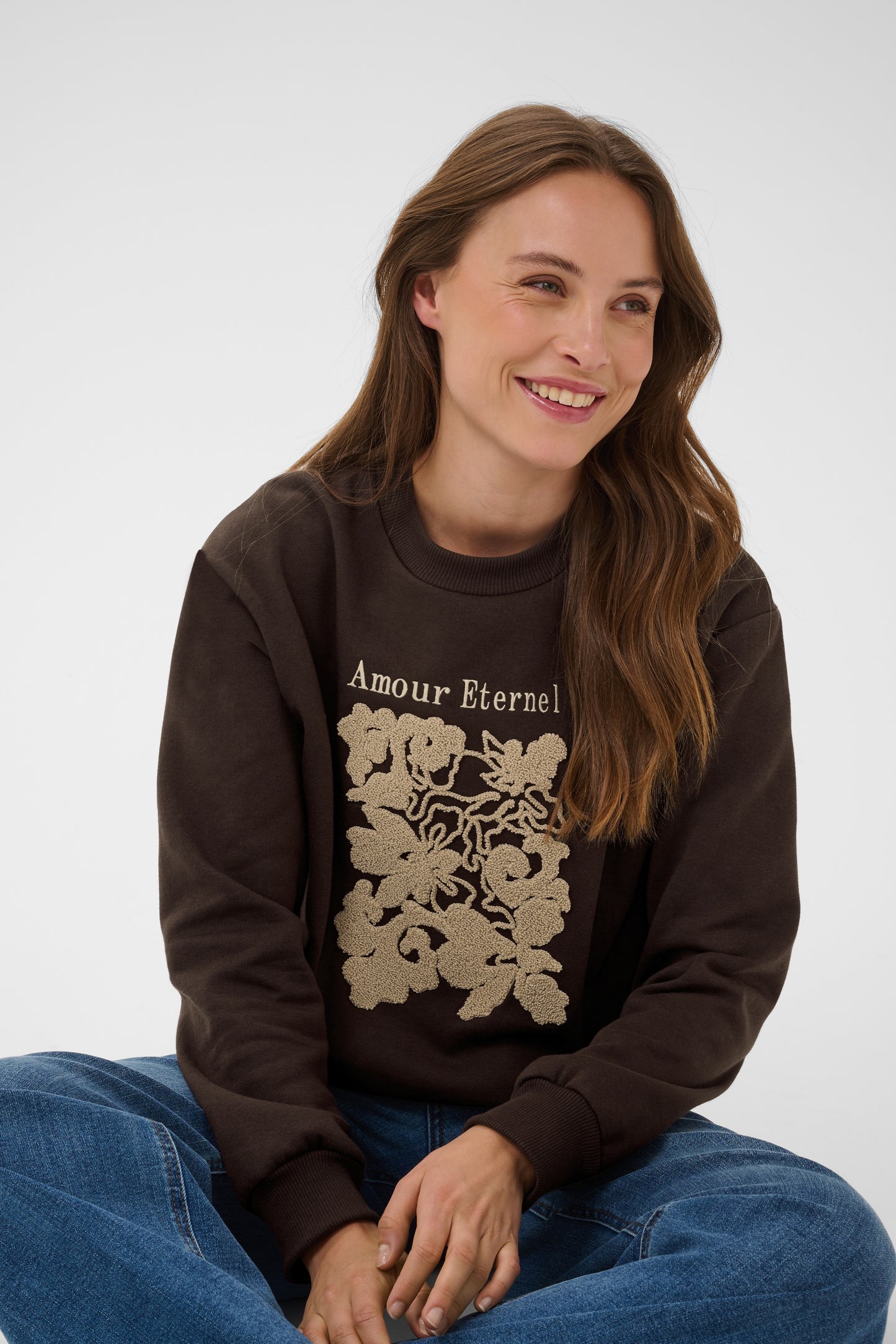 Kaffe KAroseanne Sweatshirt Coffee Bean