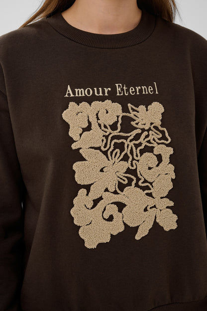 Kaffe KAroseanne Sweatshirt Coffee Bean