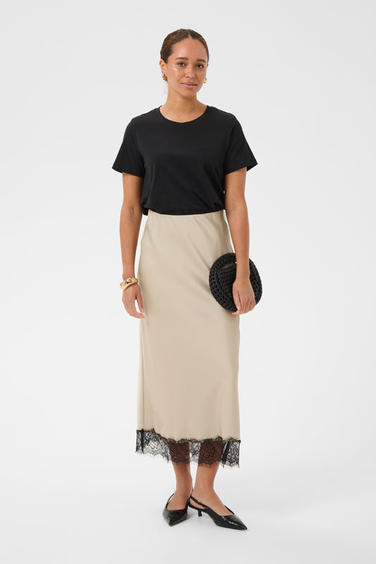 Kaffe KAhilll Lace Skirt Feather Gray