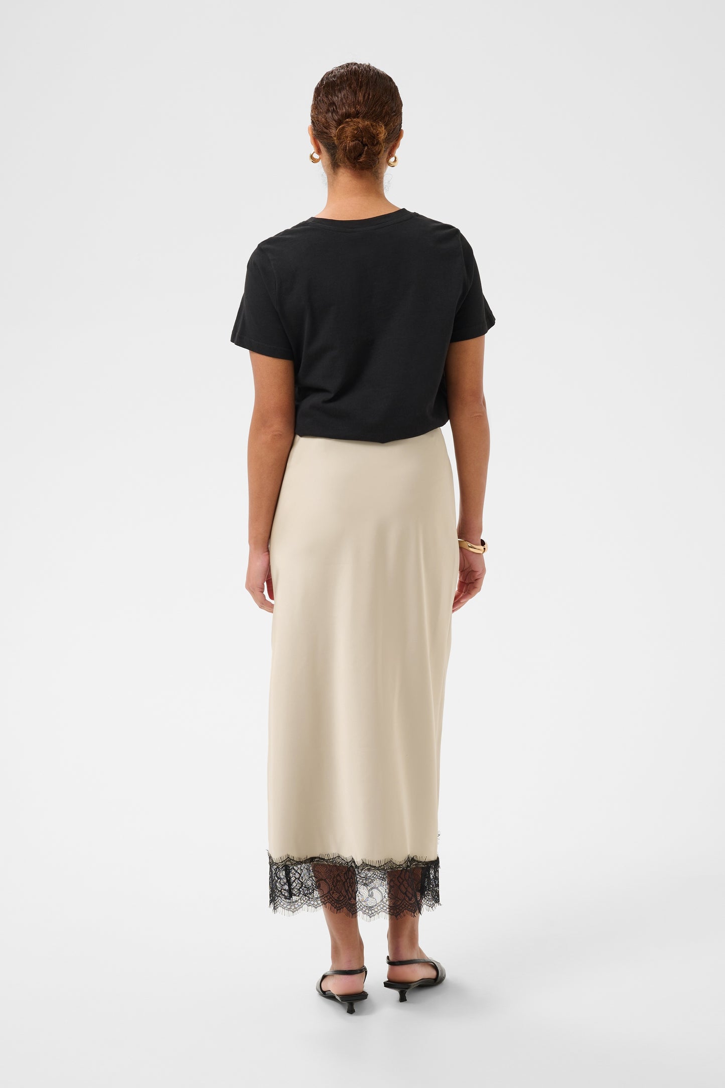 Kaffe KAhilll Lace Skirt Feather Gray