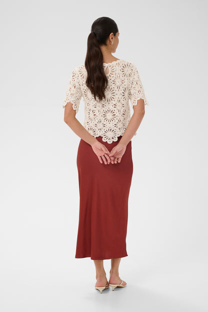 Kaffe KAcallista Top Broken White