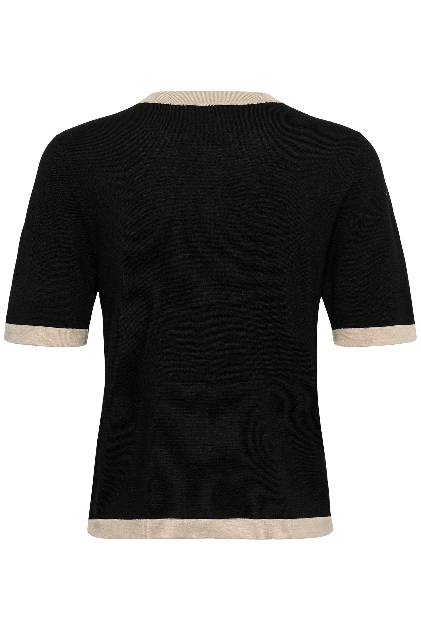 Kaffe KAlizza Contrast Cardigan Black Deep