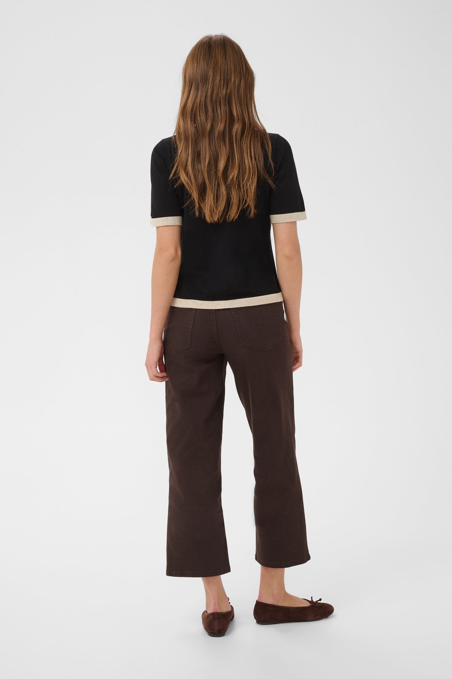 Kaffe KAlizza Contrast Cardigan Black Deep