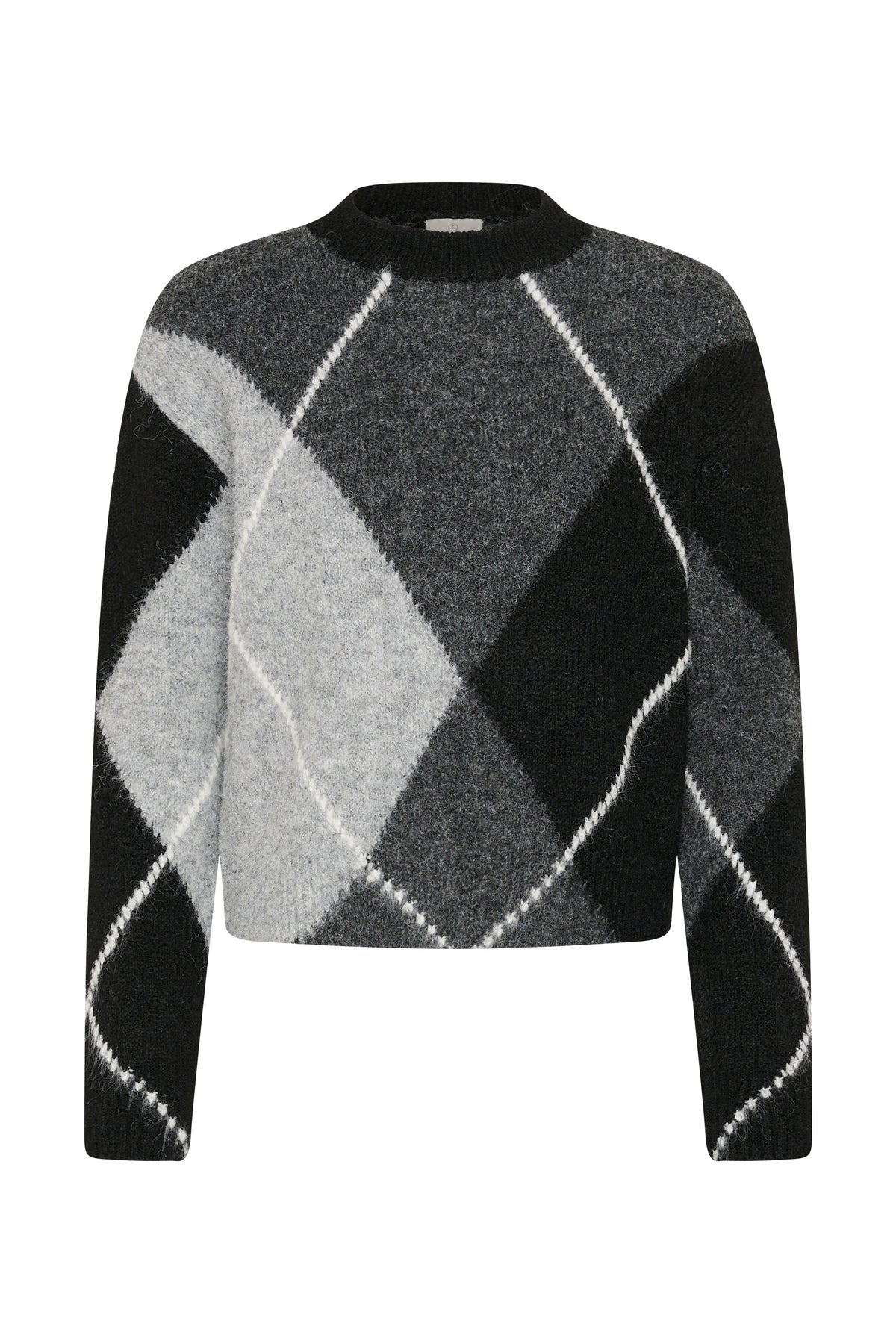 Kaffe KAgrith Knit Pullover Grey Melange / Black