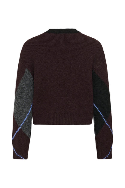 Kaffe KAgrith Knit Pullover Dark Grey Melange / Fudge