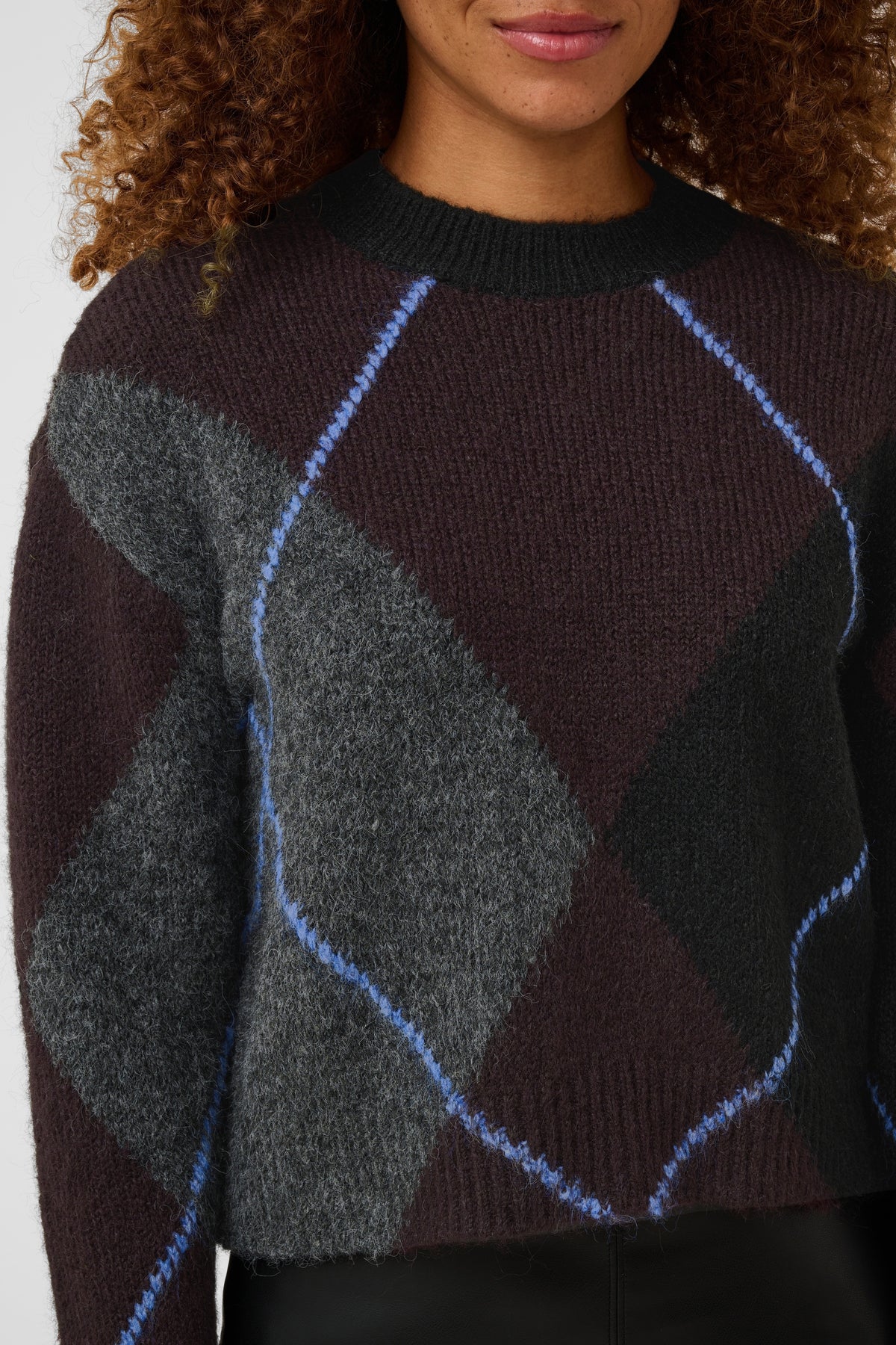 Kaffe KAgrith Knit Pullover Dark Grey Melange / Fudge
