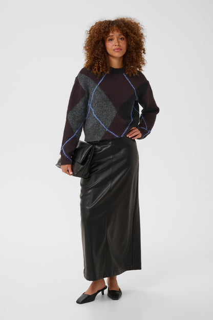 Kaffe KAgrith Knit Pullover Dark Grey Melange / Fudge