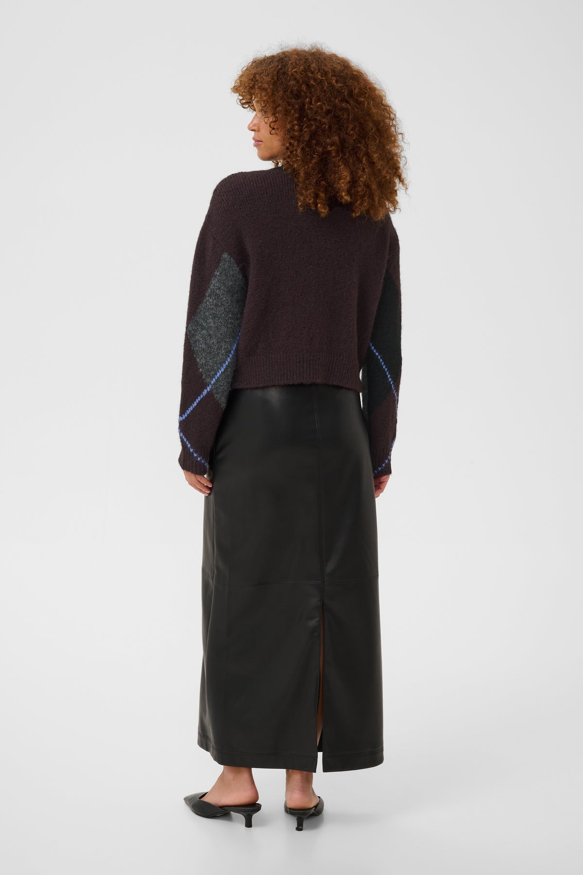 Kaffe KAgrith Knit Pullover Dark Grey Melange / Fudge