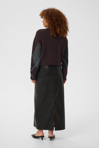 Kaffe KAgrith Knit Pullover Dark Grey Melange / Fudge