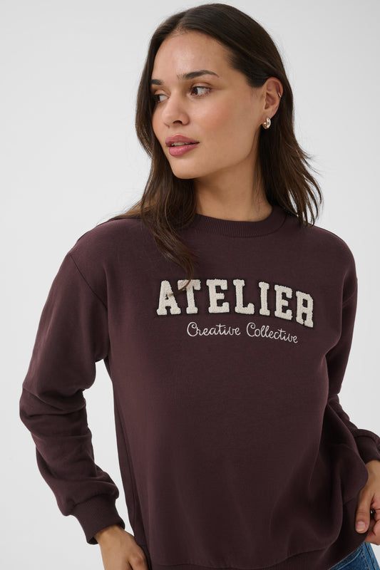 Kaffe KAgisele Sweatshirt Fudge
