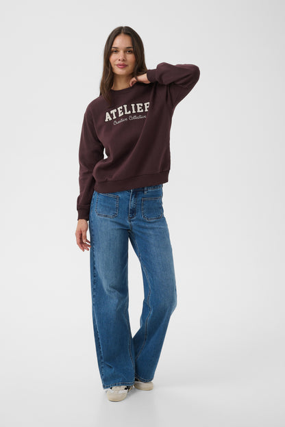 Kaffe KAgisele Sweatshirt Fudge