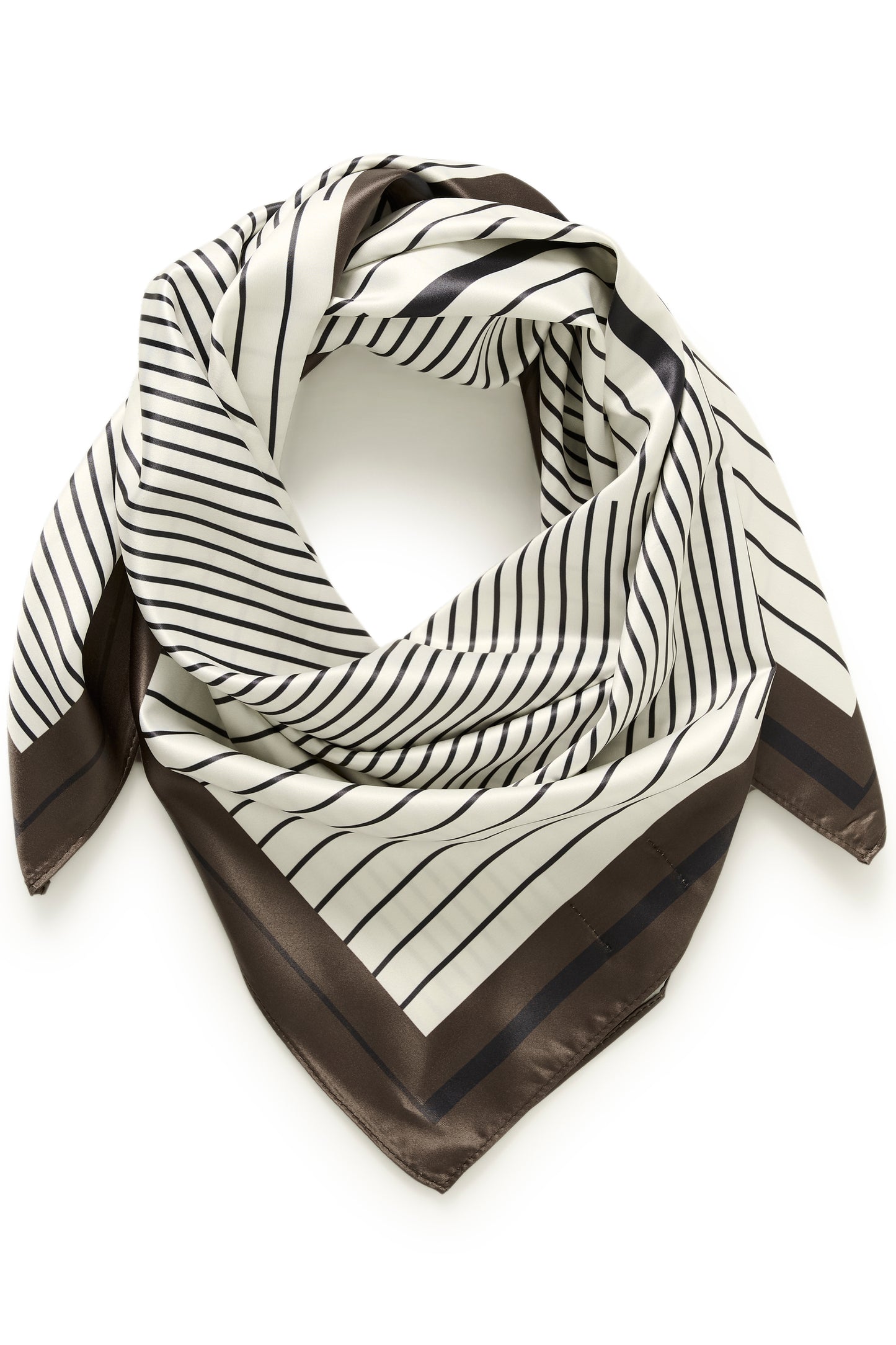 Kaffe KAscarfina Scarf Black/Chalk/Coffee Bean
