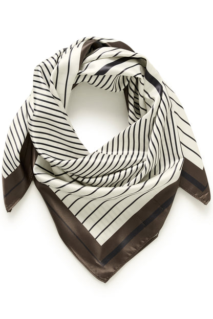 Kaffe KAscarfina Scarf Black/Chalk/Coffee Bean