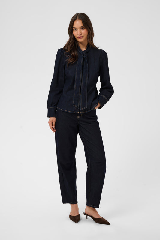 Kaffe KAmolly Denim Shirt Raw Blue Denim