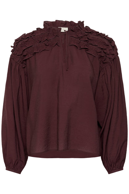 Kaffe KAnicole Blouse Fudge