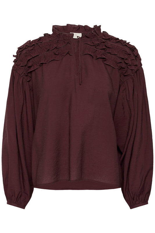 Kaffe KAnicole Blouse Fudge