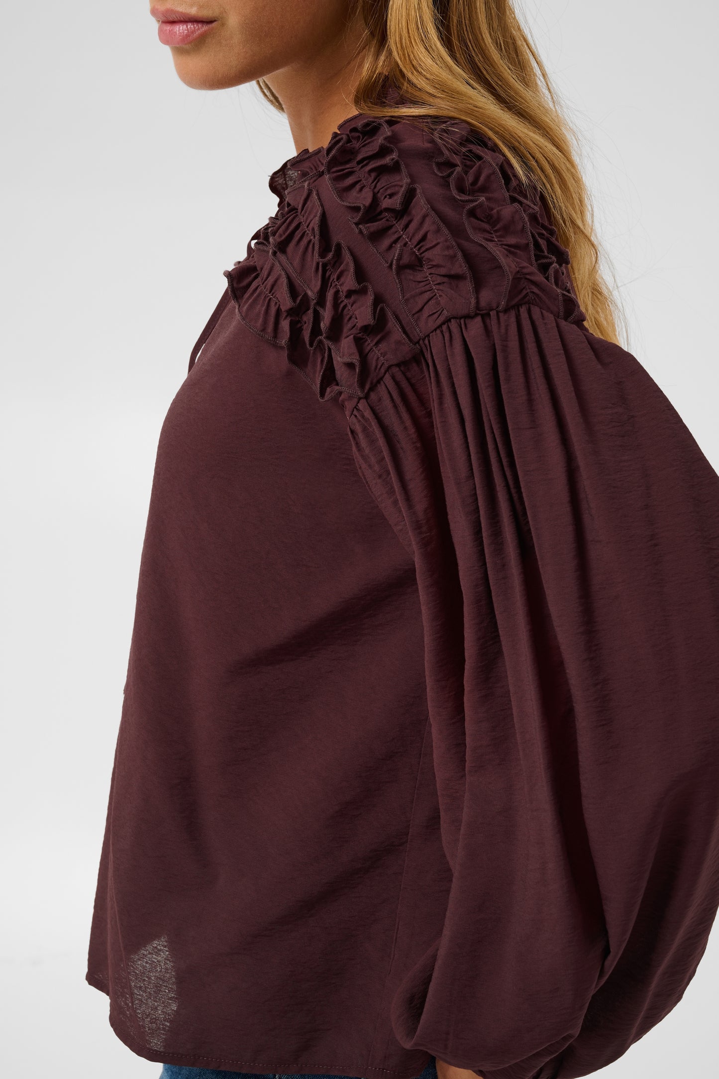 Kaffe KAnicole Blouse Fudge