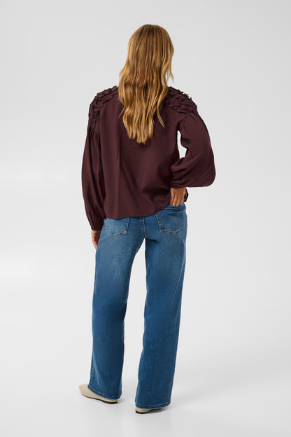 Kaffe KAnicole Blouse Fudge