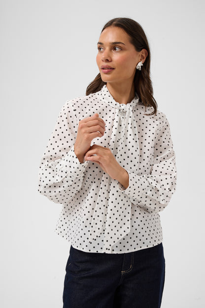 Kaffe KAmilly Shirt Black Dot