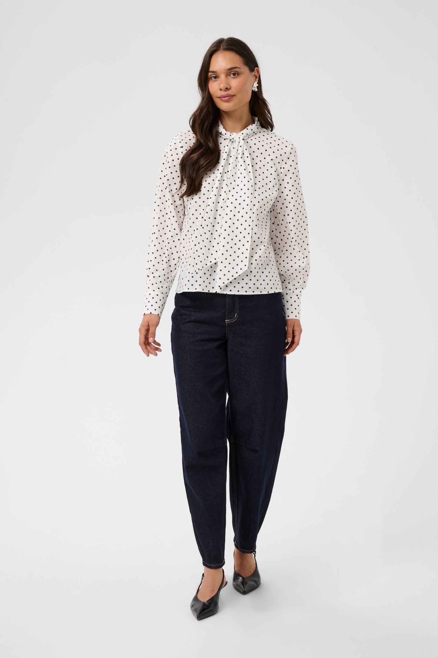 Kaffe KAmilly Shirt Black Dot