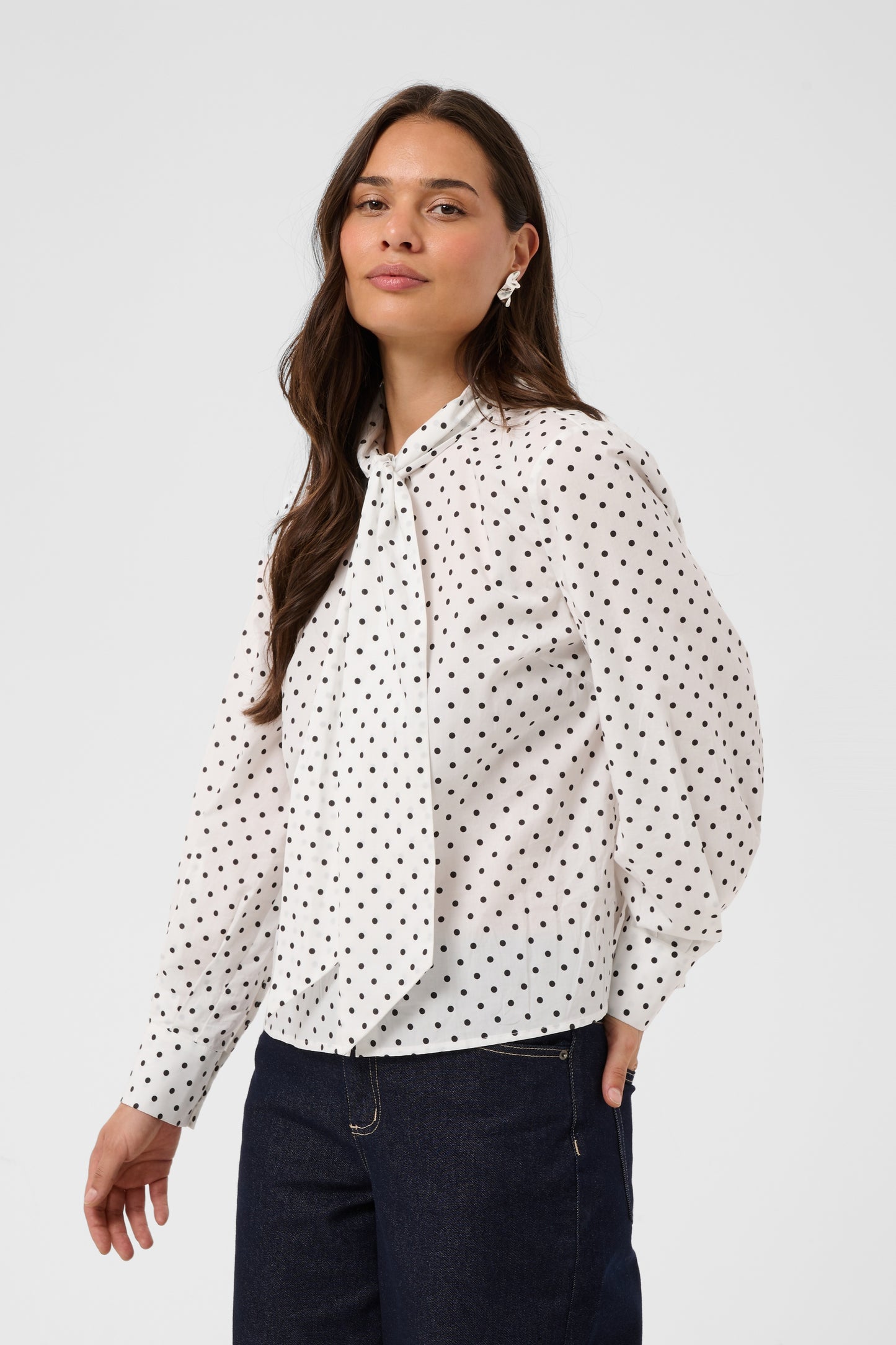 Kaffe KAmilly Shirt Black Dot