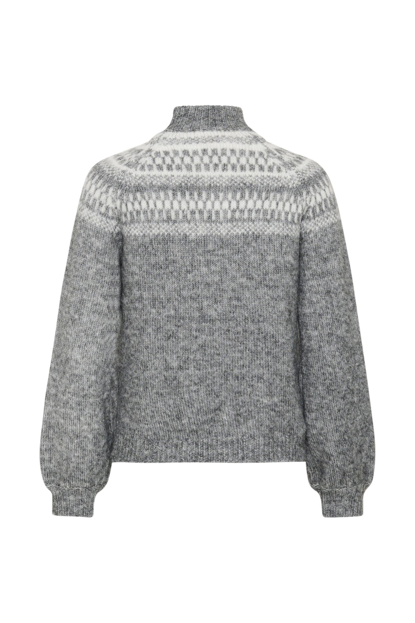 Kaffe KAgerda Pullover Knit Dark Grey Melange/Chalk
